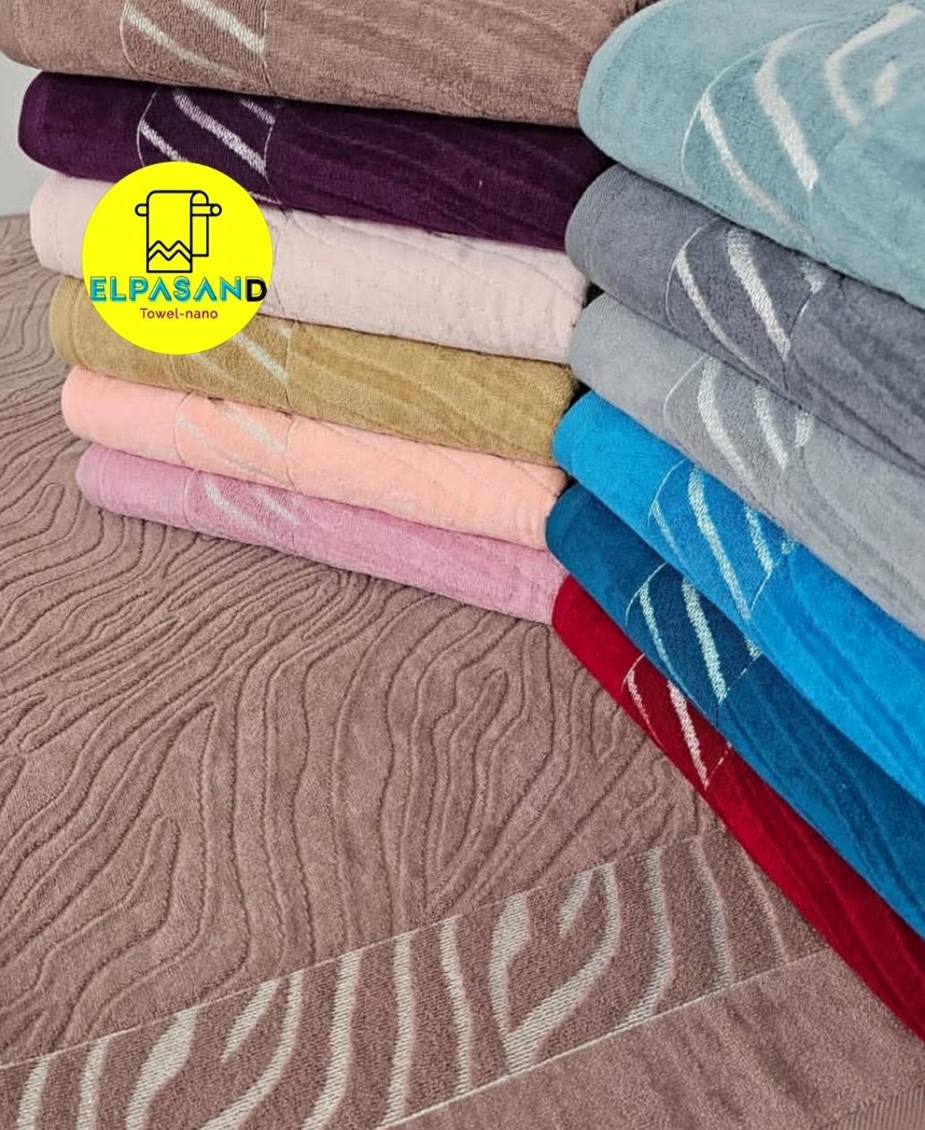حوله استخری نیم حمامی تبریز باکیفیت رنگ ثابت70در140